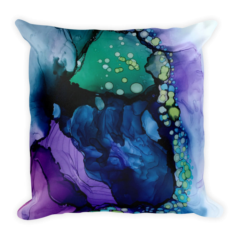 'Evanescent' Abstract Throw Pillow