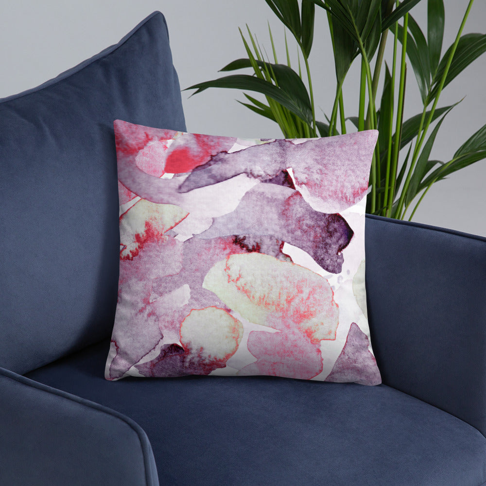 "Spring Awakening" Abstract Throw Pillows