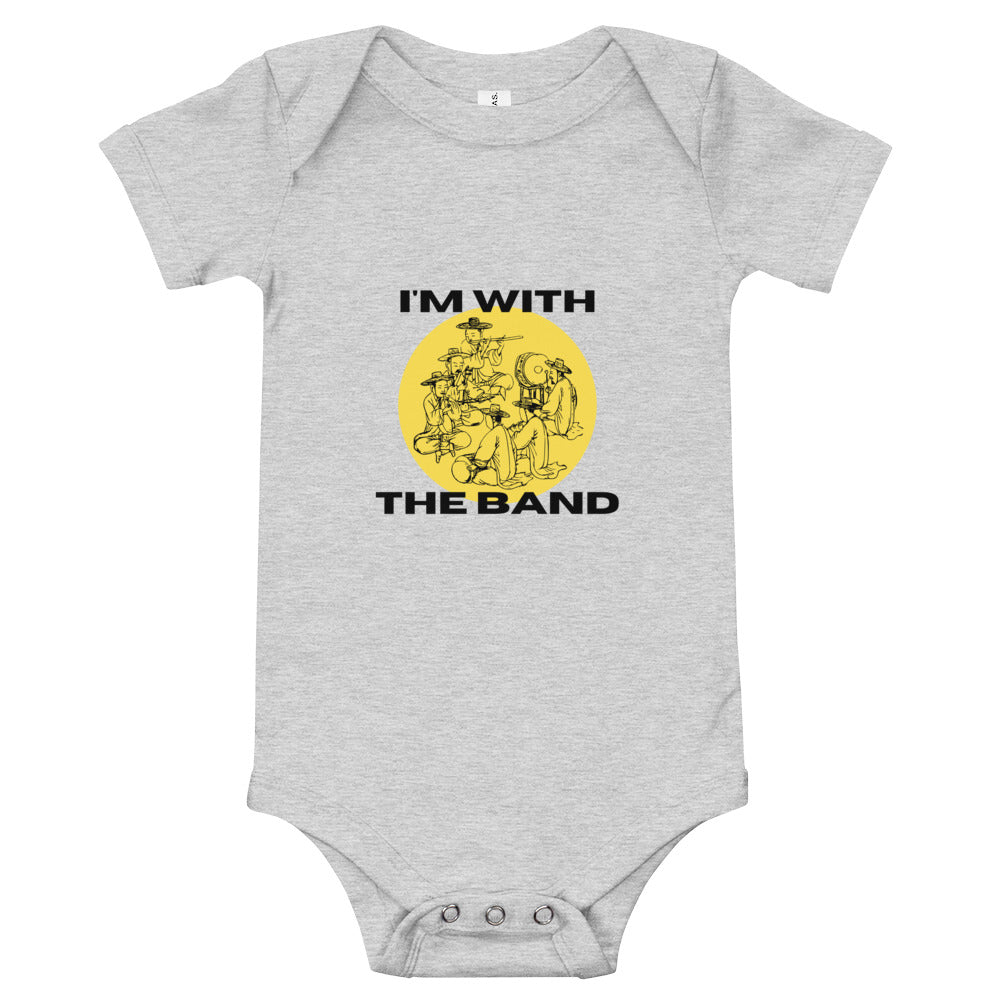 I'm With The Band Baby Onesie