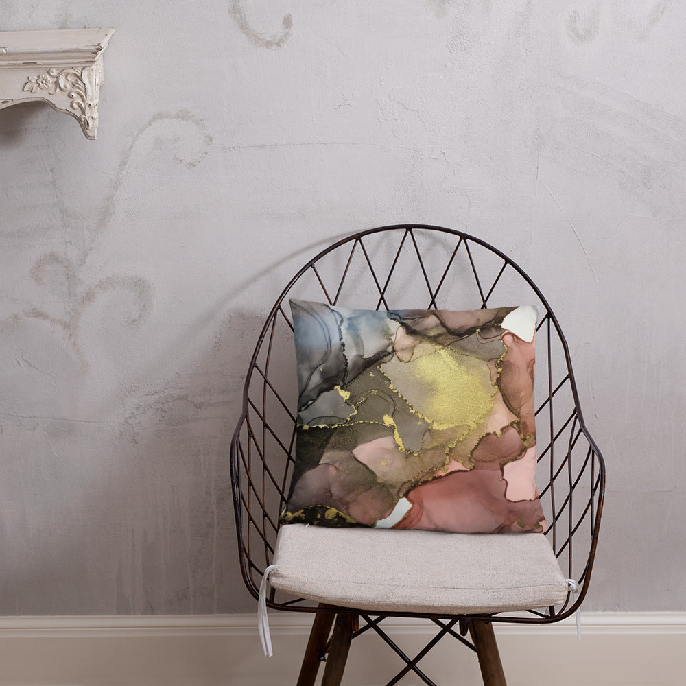 "Something In The Way She Moves" Abstract Throw Pillow