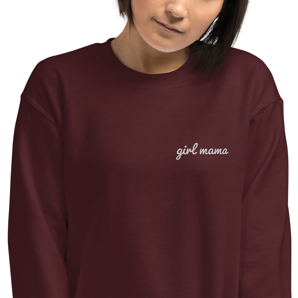 Girl Mama Embroidered Sweatshirt