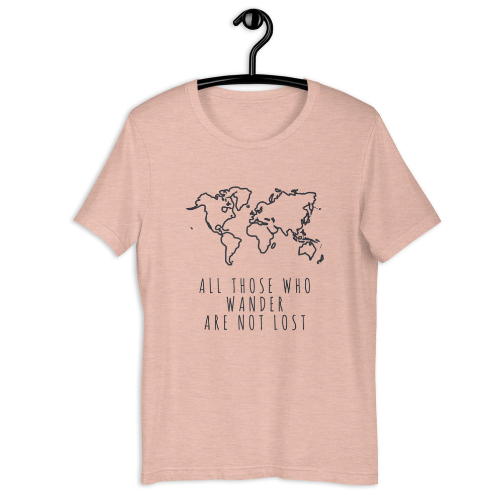 All Those Who Wander Are Not Lost Map Unisex Shirt