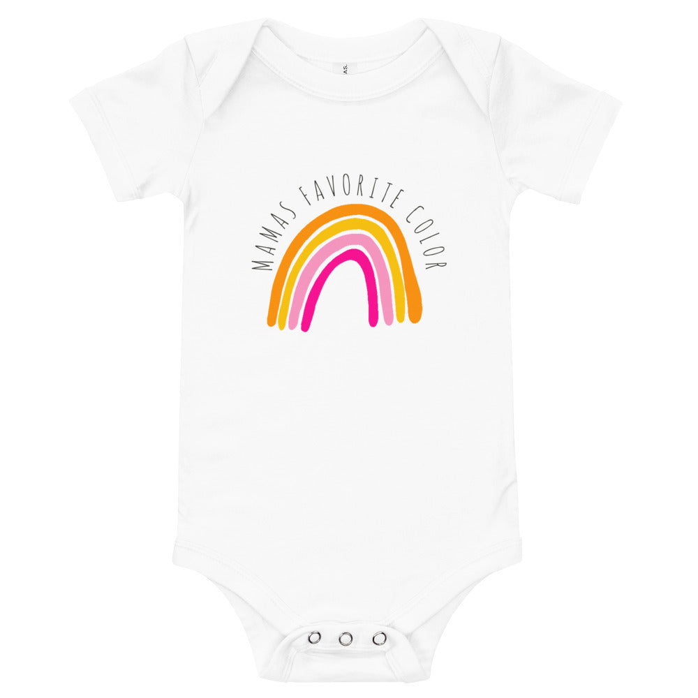 Rainbow best sale baby onesie