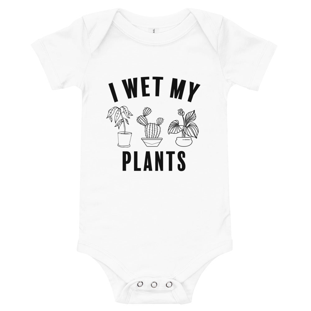 I Wet My Plants Baby Onesie