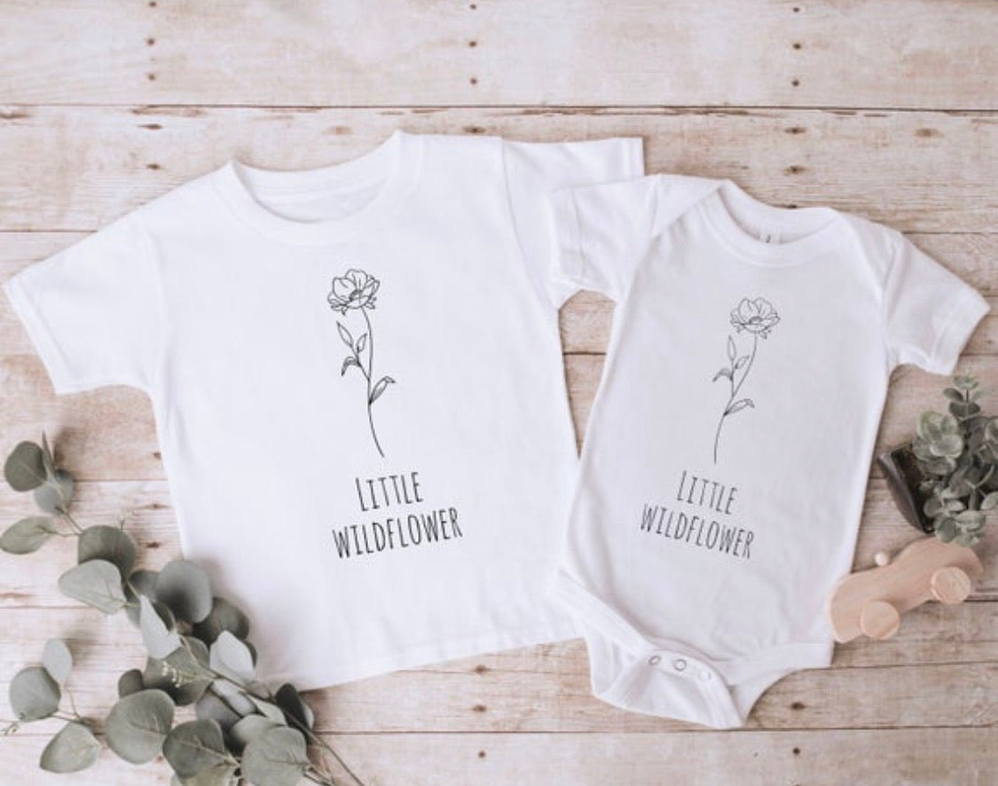 Mommy and Me Matching Tops | Growing Wildflowers / Little Wildflower