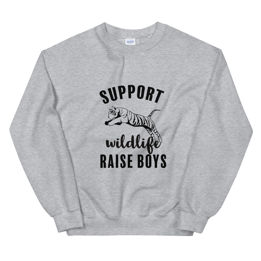 Support Wildlife Raise Boys Sweatshirt