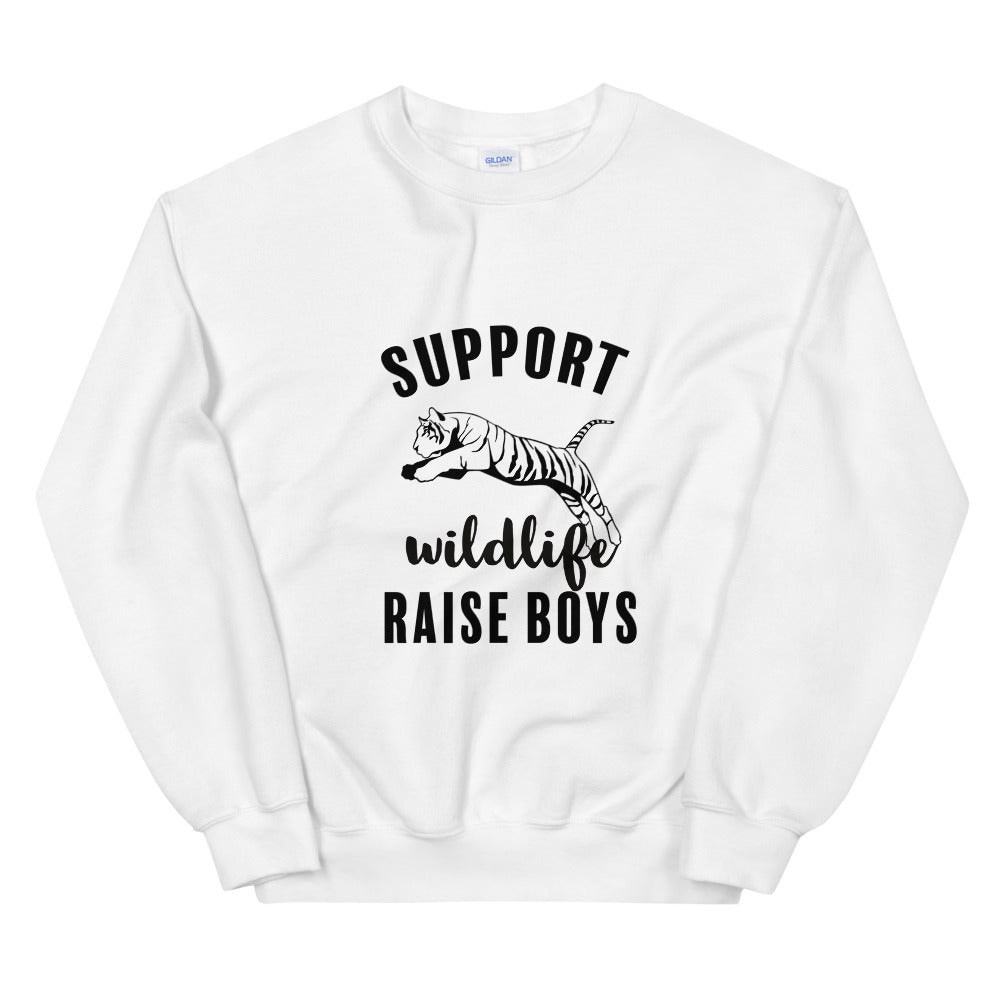 Support Wildlife Raise Boys Sweatshirt